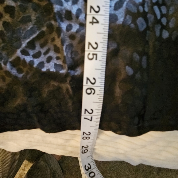 Entro Elegant Black Leopard Print Skirt Size L - Picture 8 of 10